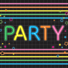 Neon Party Napkins 16pk