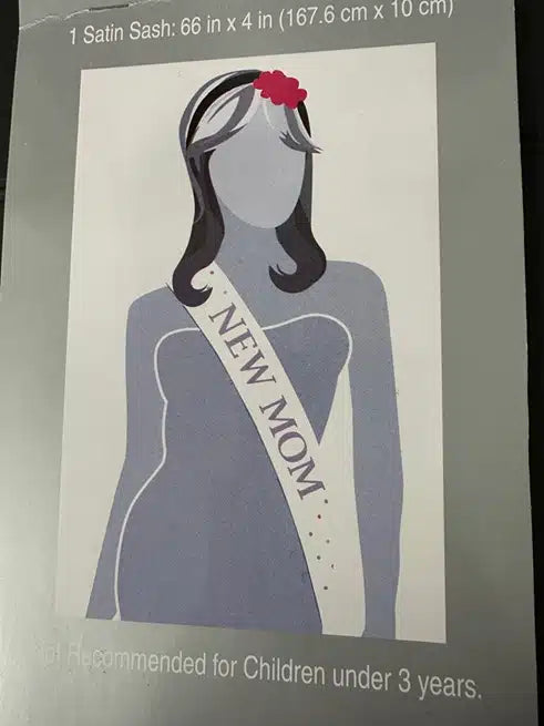 New Mom Satin Sash