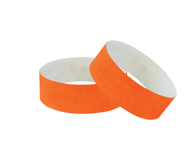 Wrist Bands 25mm 40pk - Orange