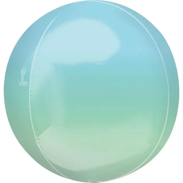 Balloon Orbz 16" Ombre Blue Green