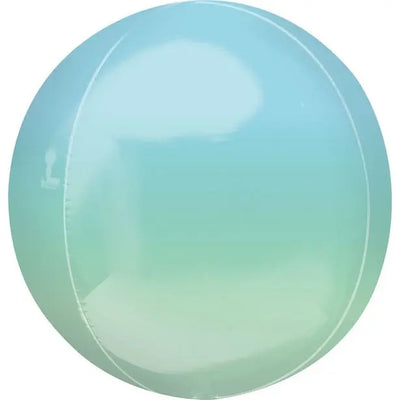 Balloon Orbz 16" Ombre Blue Green