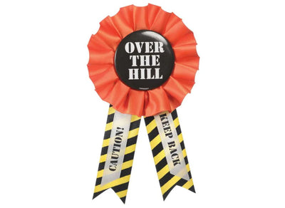 Over the Hill Award Ribbon Badge