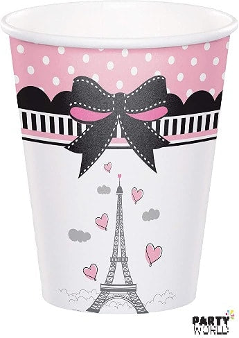 Paris Eiffel Tower Paper Cups 8pk
