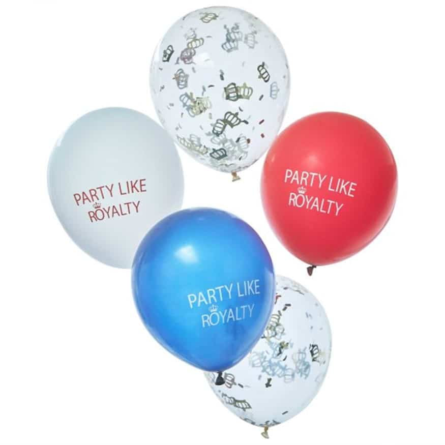 Party Like Royalty Latex Balloons (5pk)