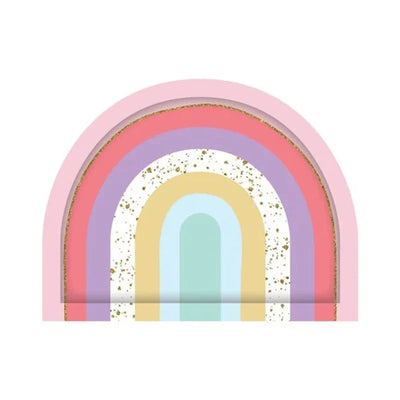 Pastel Rainbow Party Plates - 8pk