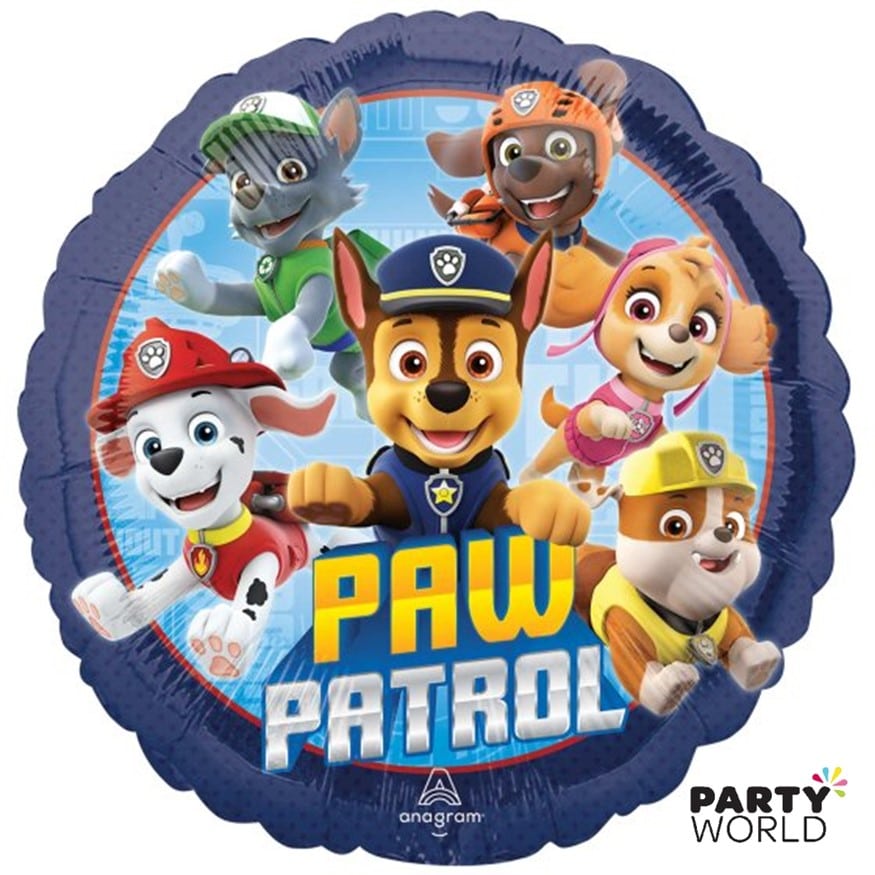 Paw Patrol Round Foil Balloon 45cm