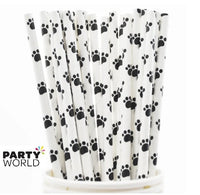 Botanical Print Paper Straws (10pk)