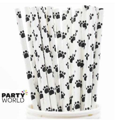 Botanical Print Paper Straws (10pk)