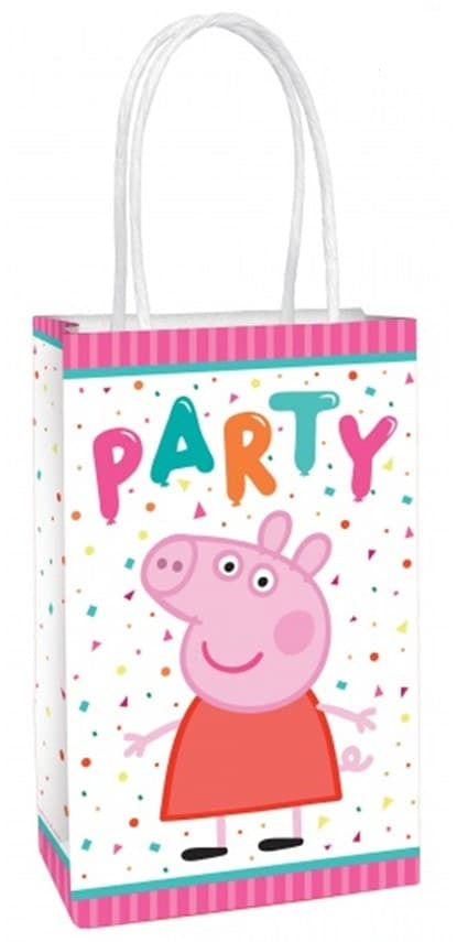 Peppa Pig Confetti Party Paper Loot Bags (8)
