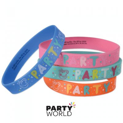 Peppa Pig Rubber Bracelets (4pcs)
