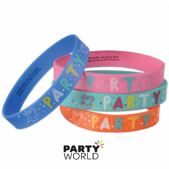 Peppa Pig Rubber Bracelets (4pcs)