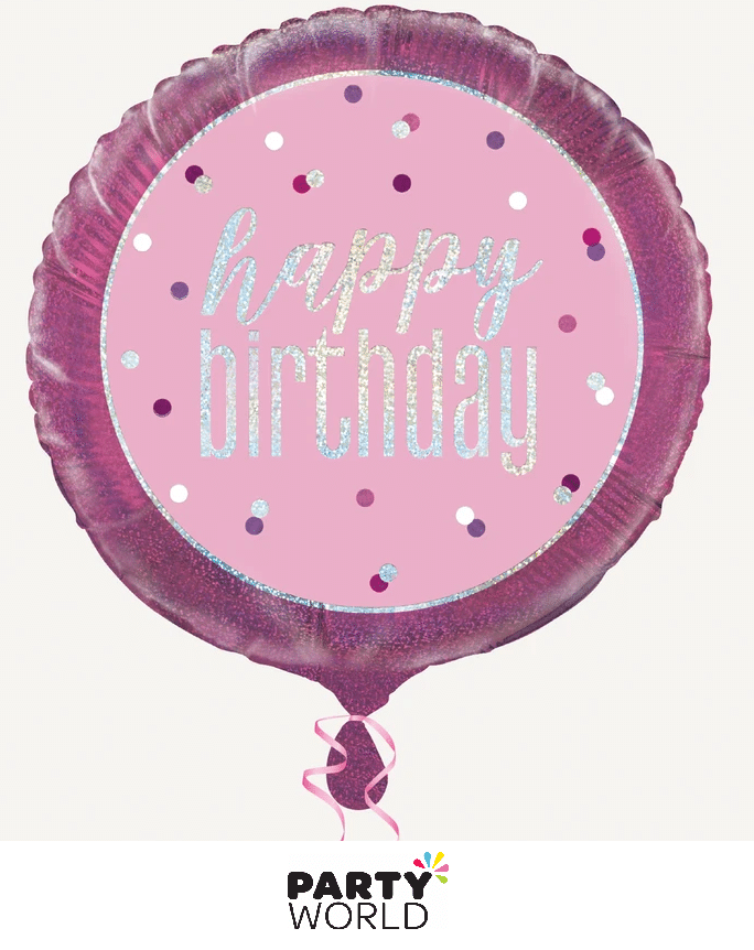 Giant Lovely Pink Foil Number Balloon - 4 (Approx. 86cm)