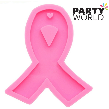 Breast Cancer Pink Ribbon Silicone Mould 7cm
