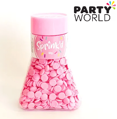 Cup Cake Sprinkles - 7mm Sequins Pastel Pink (Approx. 50g)