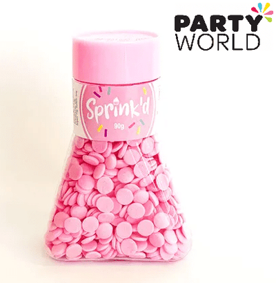 Cup Cake Sprinkles - 7mm Sequins Pastel Pink (Approx. 50g)