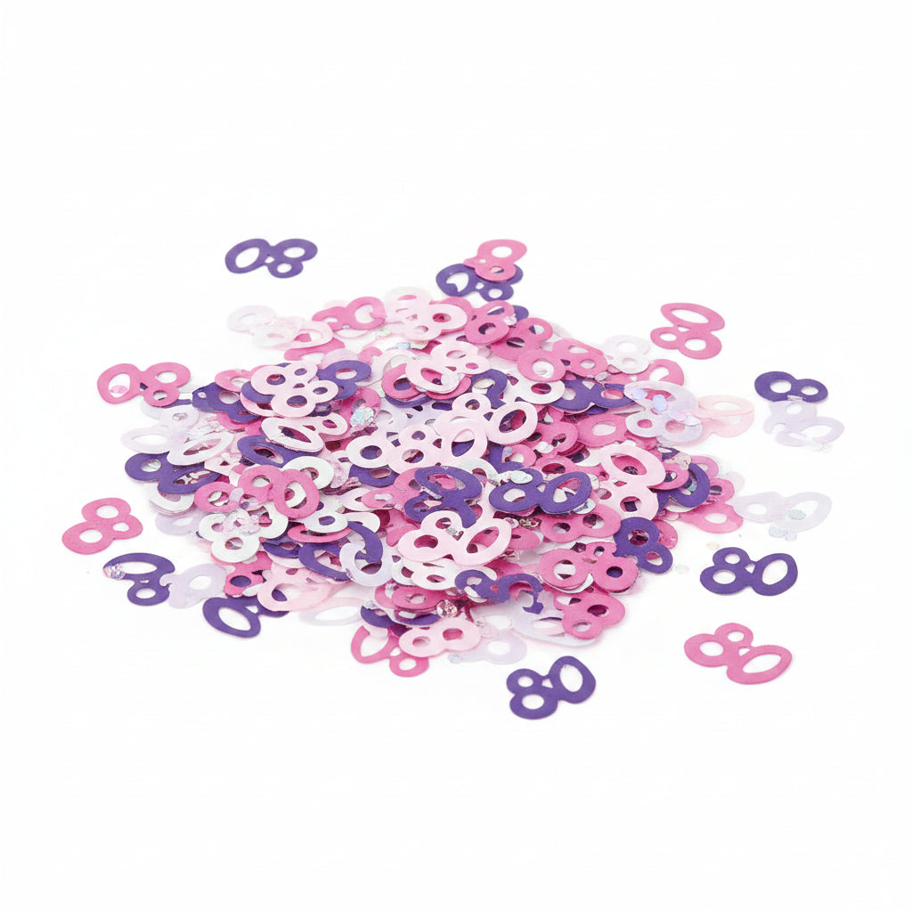 Scatter Confetti 80th Pink/Purple Mix