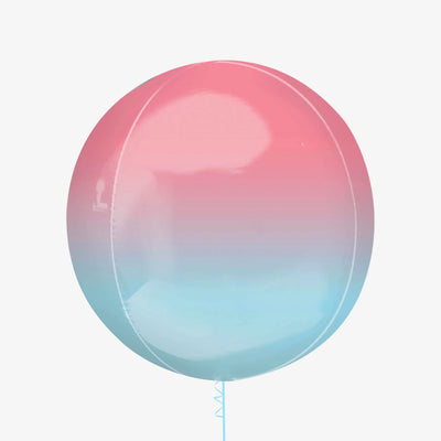 Balloon Orbz 16" Ombre Red & Blue