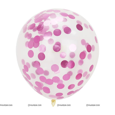 Confetti Balloons 3pk - Pink