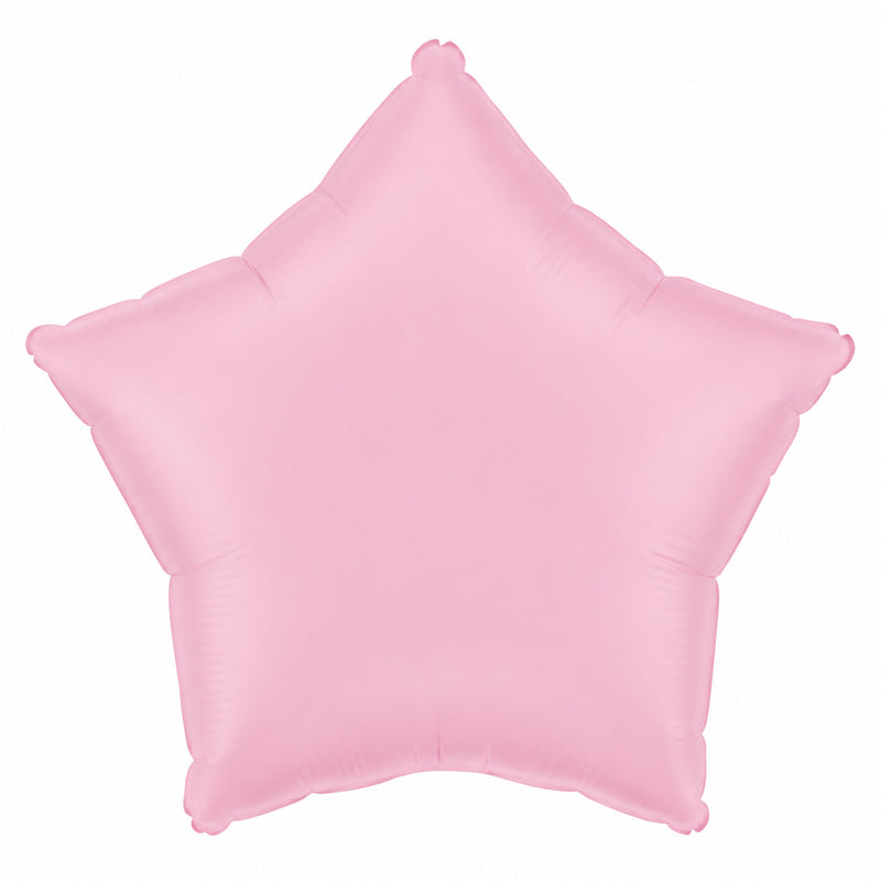 Star Clear Pink Foil Balloon