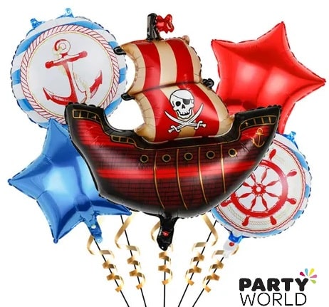 Pirate Party Foil Balloon Kit (5pcs)