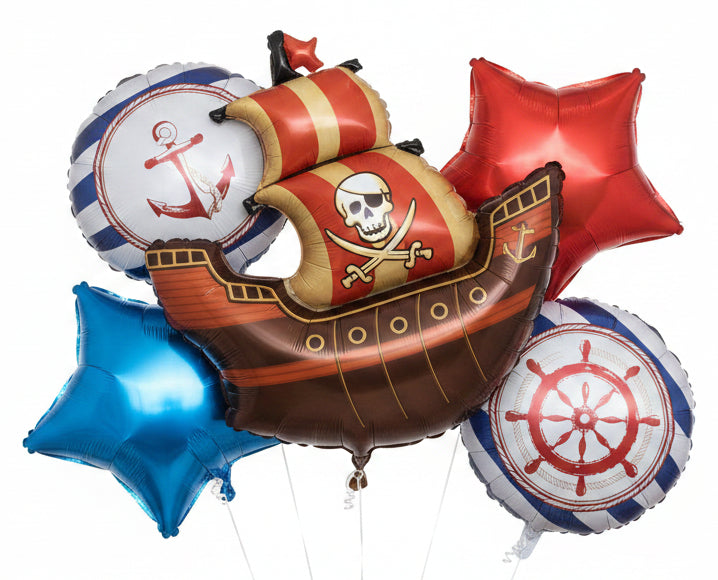 Pirate Party Foil Balloon 5pk