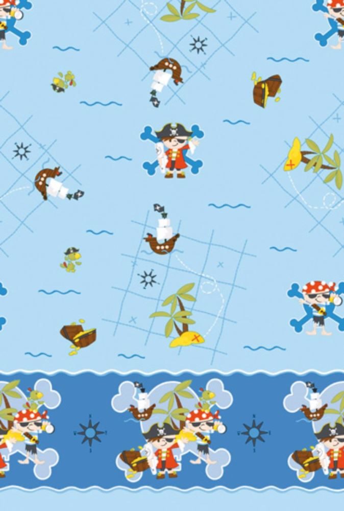 Little Pirate Party Plastic Tablecover