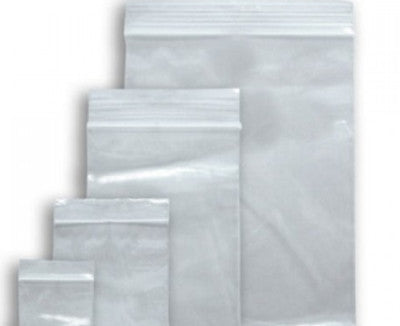 Plastic Re-Sealable Bags (3 Sizes) (100pcs)