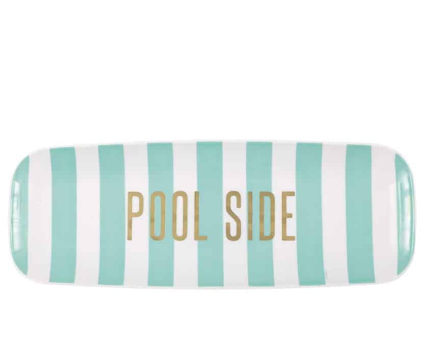 Pool Party Plastic Platter Serving Tray 44cm - Christchurch store pickup only, not for delivery!