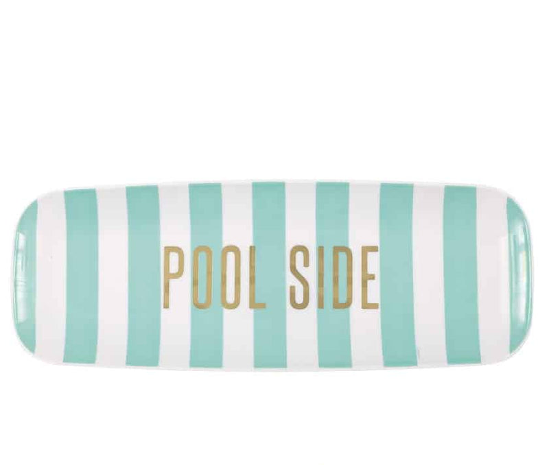 Pool Party Plastic Platter Serving Tray 44cm - Christchurch store pickup only, not for delivery!