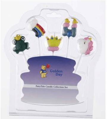 Fairy Tale Princess Candles on Picks Set (5)