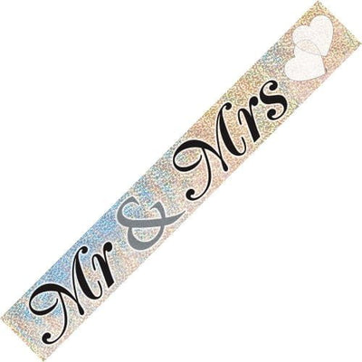 Mr &amp; Mrs Prismatic Banner