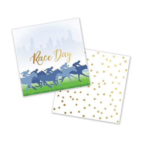 Race Day Beverage Napkins Pack of 16