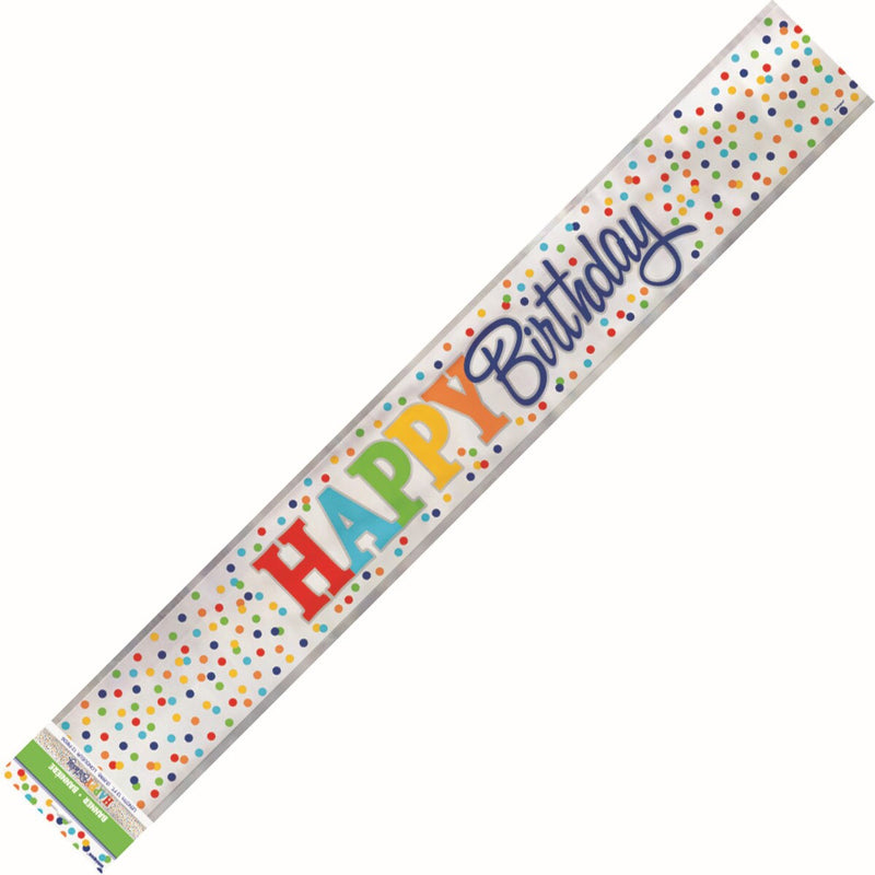 Banner Happy Birthday - Dots