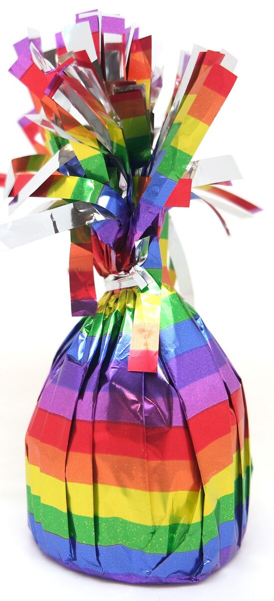 Balloon Weight - Rainbow Foil