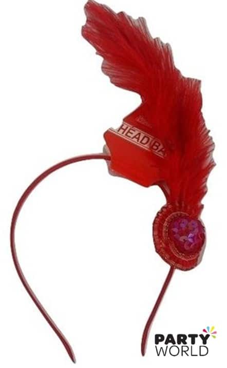 Red Feather Headband
