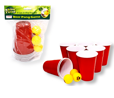 Beer Pong Game (6 cups & 6 ping pong balls)