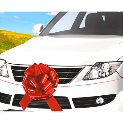 Giant Red Car Bow