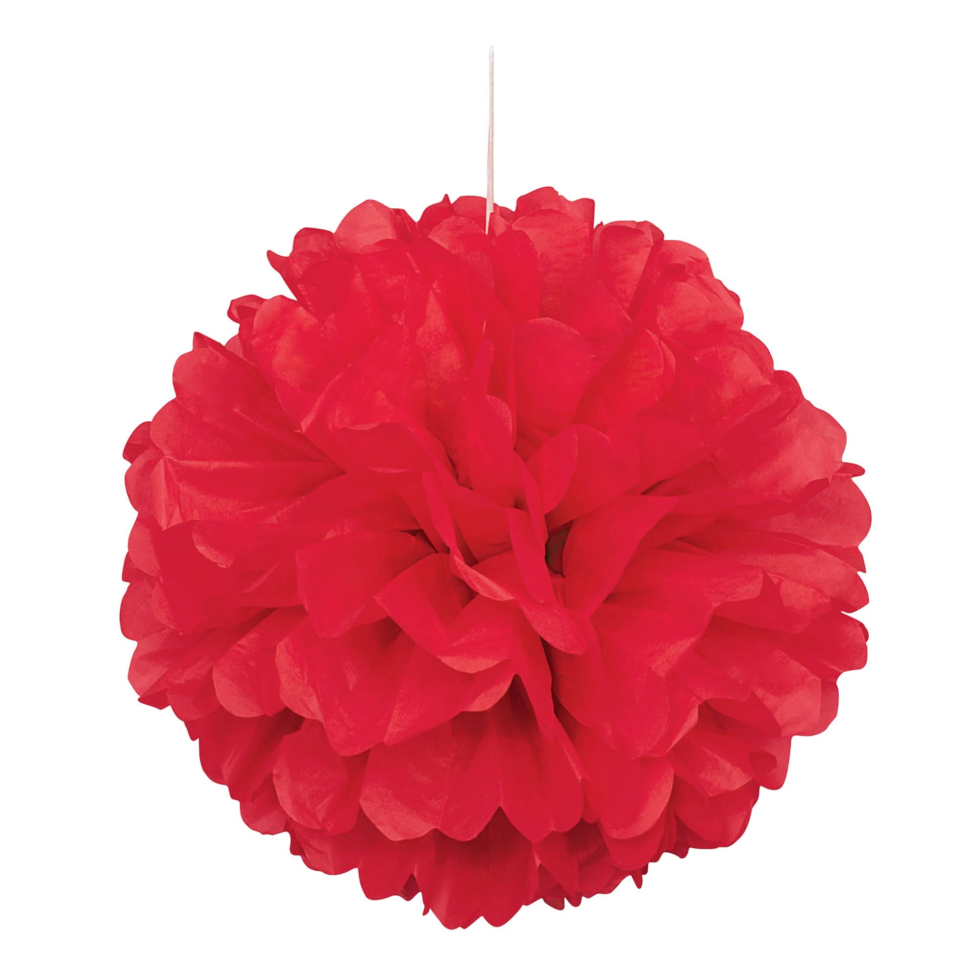 Tissue Paper Pom Pom 30cm - Red
