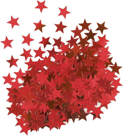 Scatter Confetti Star Small Red
