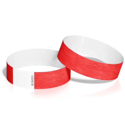 Wrist Bands 25mm 40pk - Red