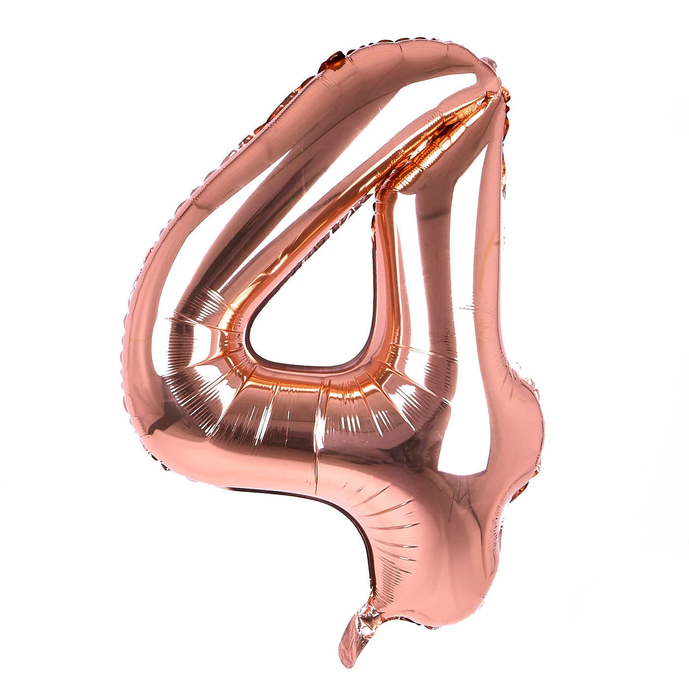 Foil Balloon Number Rose Gold "4"