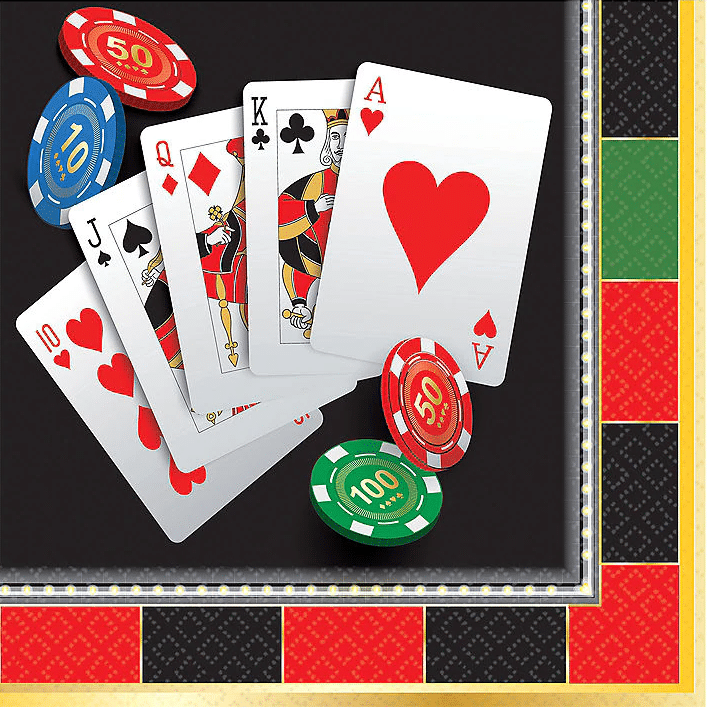 Roll The Dice Casino Beverage Napkins (16pk)