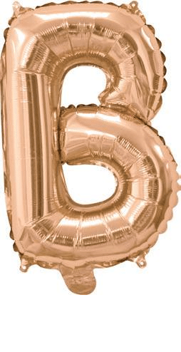 Rose Gold Letter B Foil Mini Balloon