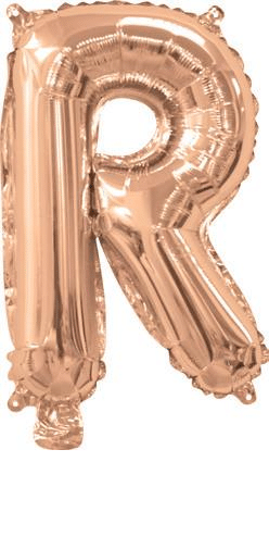 Rose Gold Letter R Foil Mini Balloon
