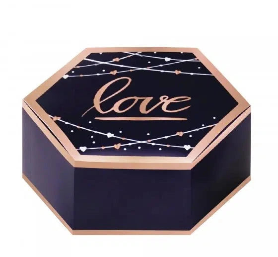 Rose Gold & Navy Love Favor Boxes (8)