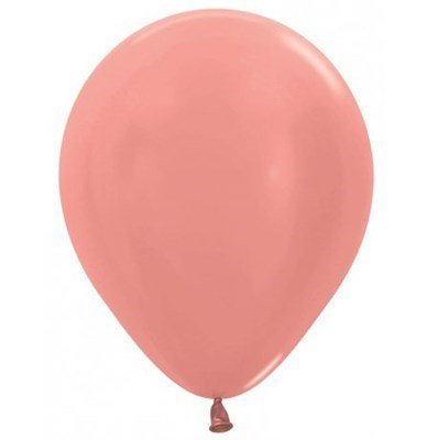 Balloon Single Metallic Pearl Greige Silver 30cm