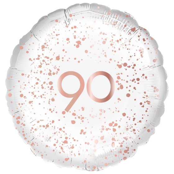 Foil Balloon 18"Happy Birthday Rose Gold Splatter 90