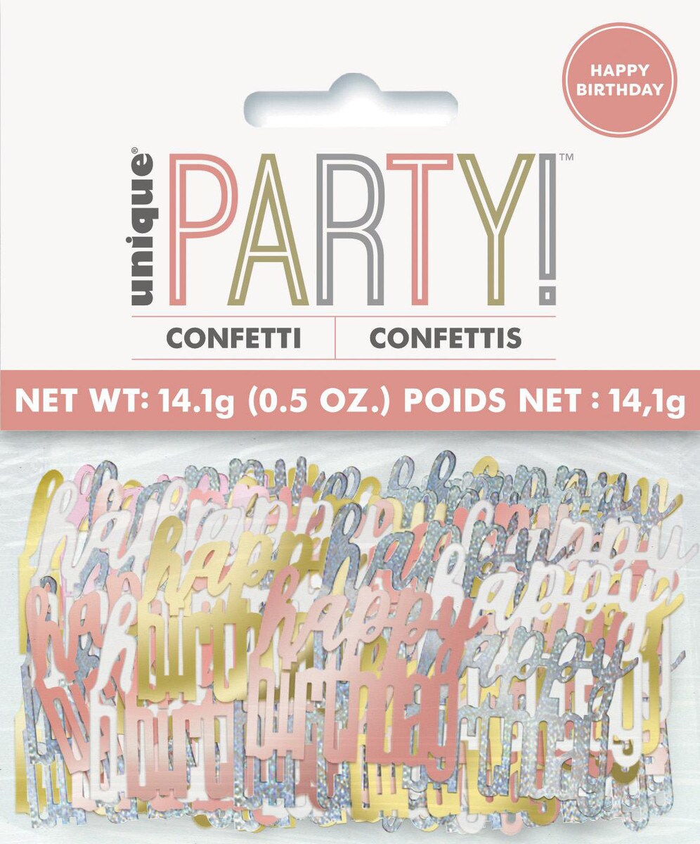 Scatter Confetti Happy Birthday - Multi Mix