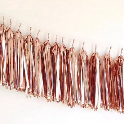 Tassel Garland Rose Gold - 15 pack