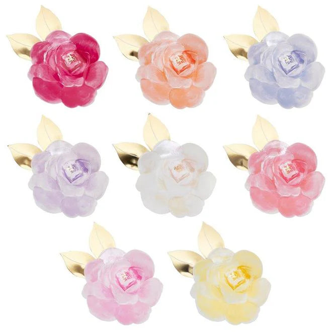 Rose Garden Plates Assorted  Colours  24x18cm (8)